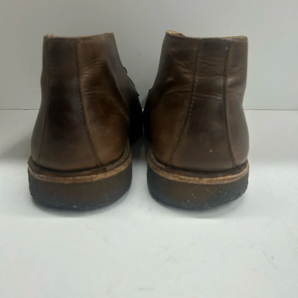 Vera Pelle Men's Italian Brown Leather Chukka Boots Size‎ 42